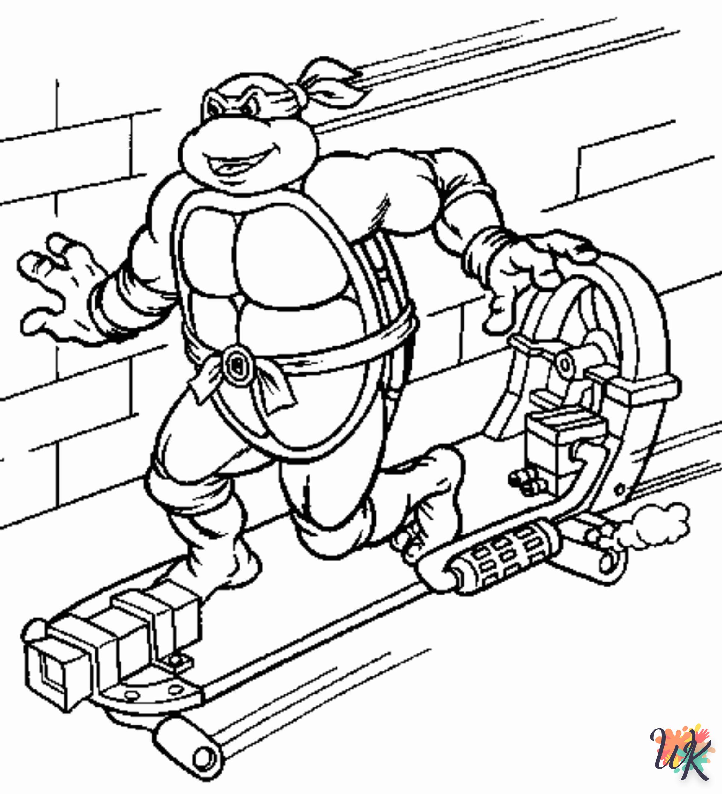 Coloriage Tortues Ninja 34 scaled