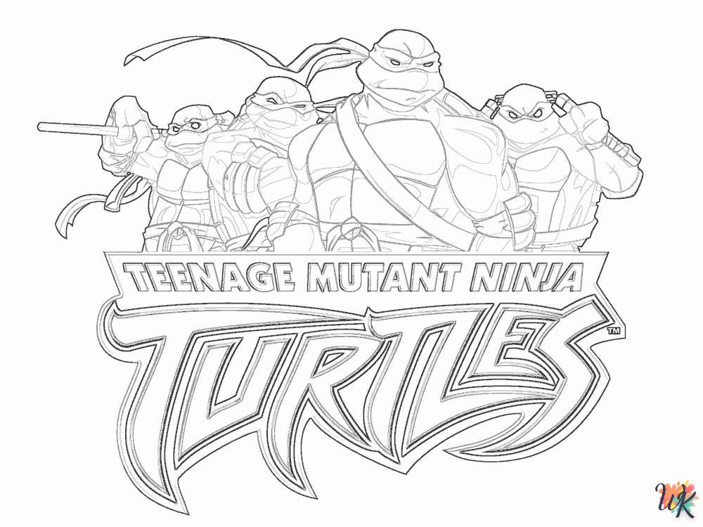 Coloriage Tortues Ninja 60