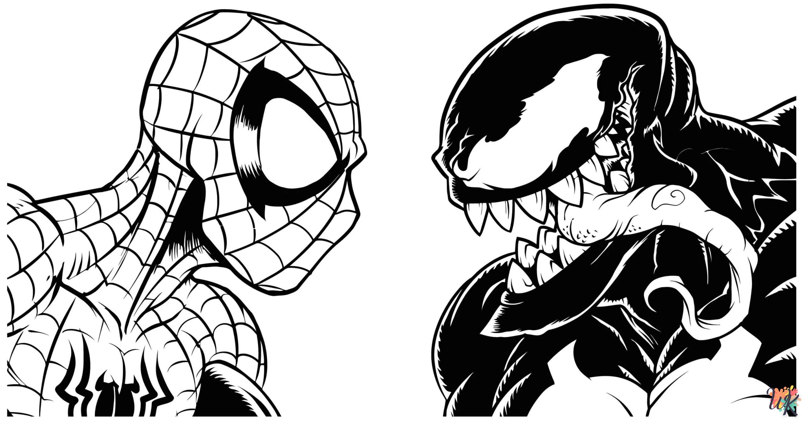 coloriage Venom  à imprimer kawaii