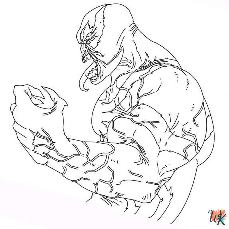 coloriage Venom  a imprimer enfant 5 ans