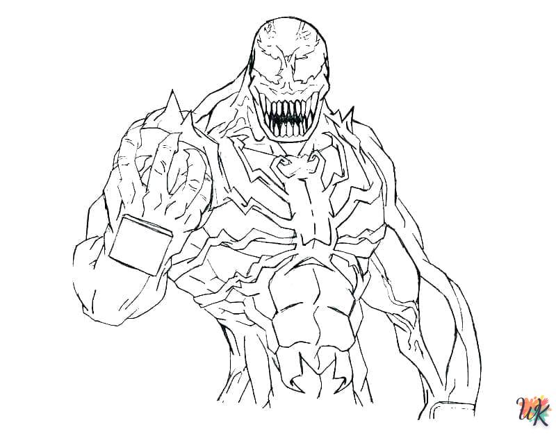 coloriage Venom  à imprimer pour enfant de 8 ans