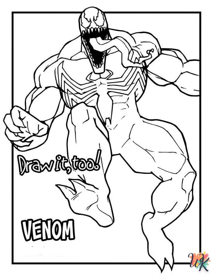 coloriage Venom  d'enfant a imprimer