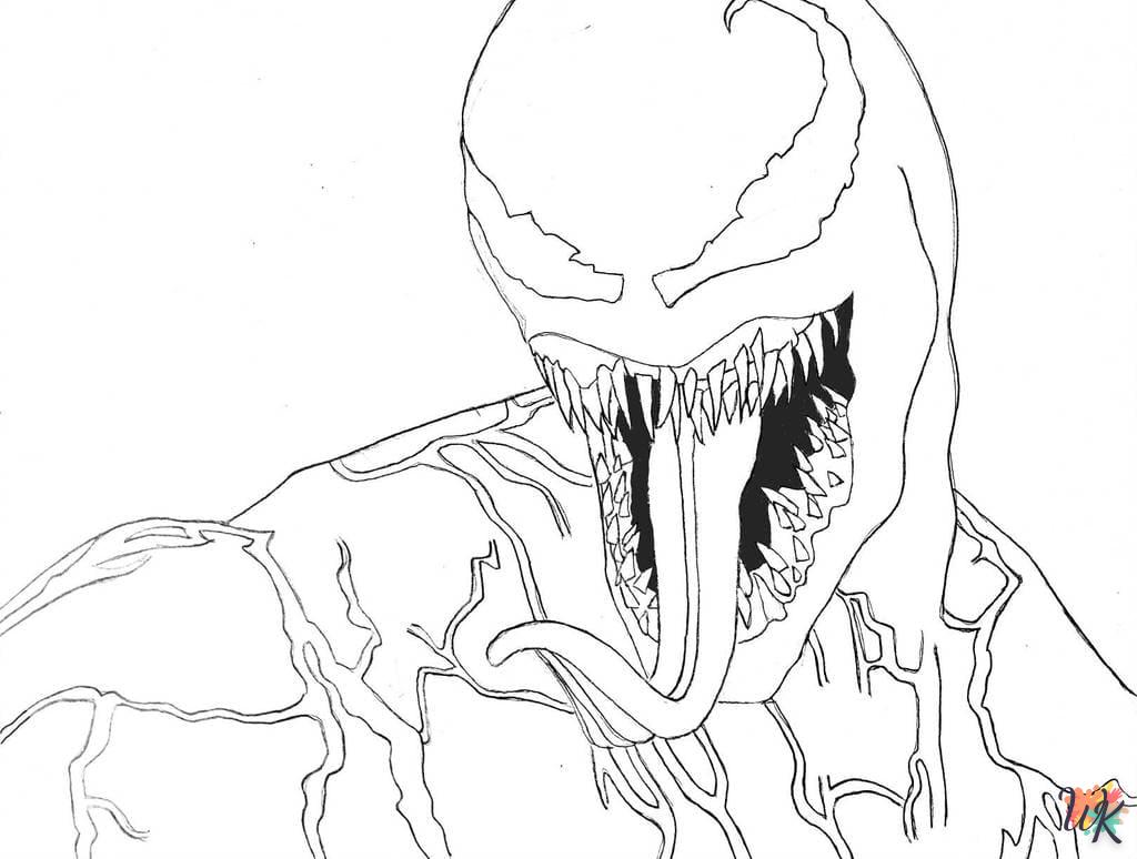 coloriage Venom  pour enfant de 2 ans