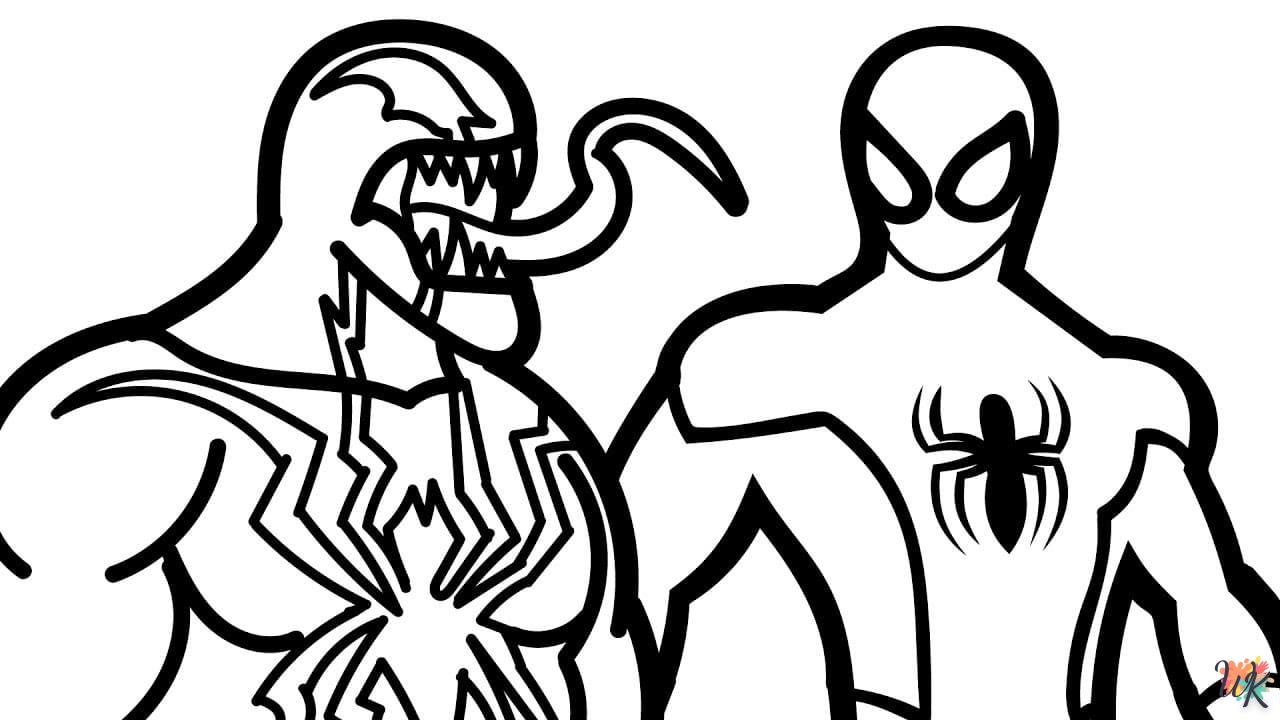 coloriage Venom  a colorier en ligne gratuitement
