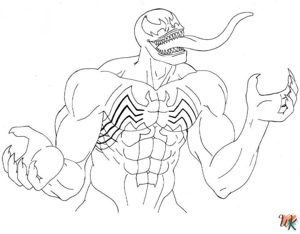 coloriage Venom  pour enfant de à imprimer