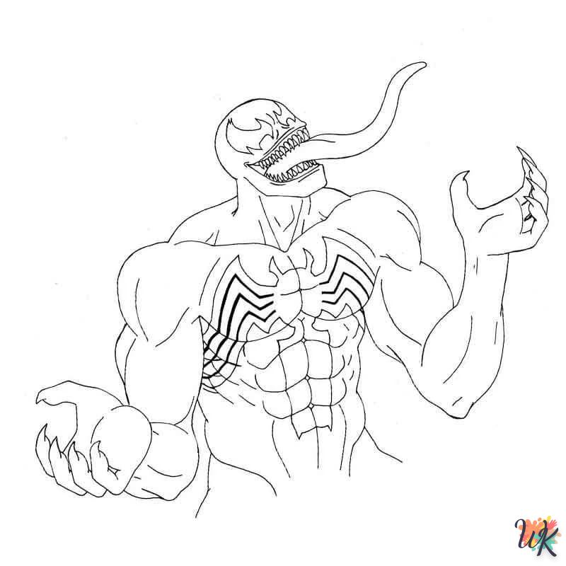 coloriage Venom  pour enfants