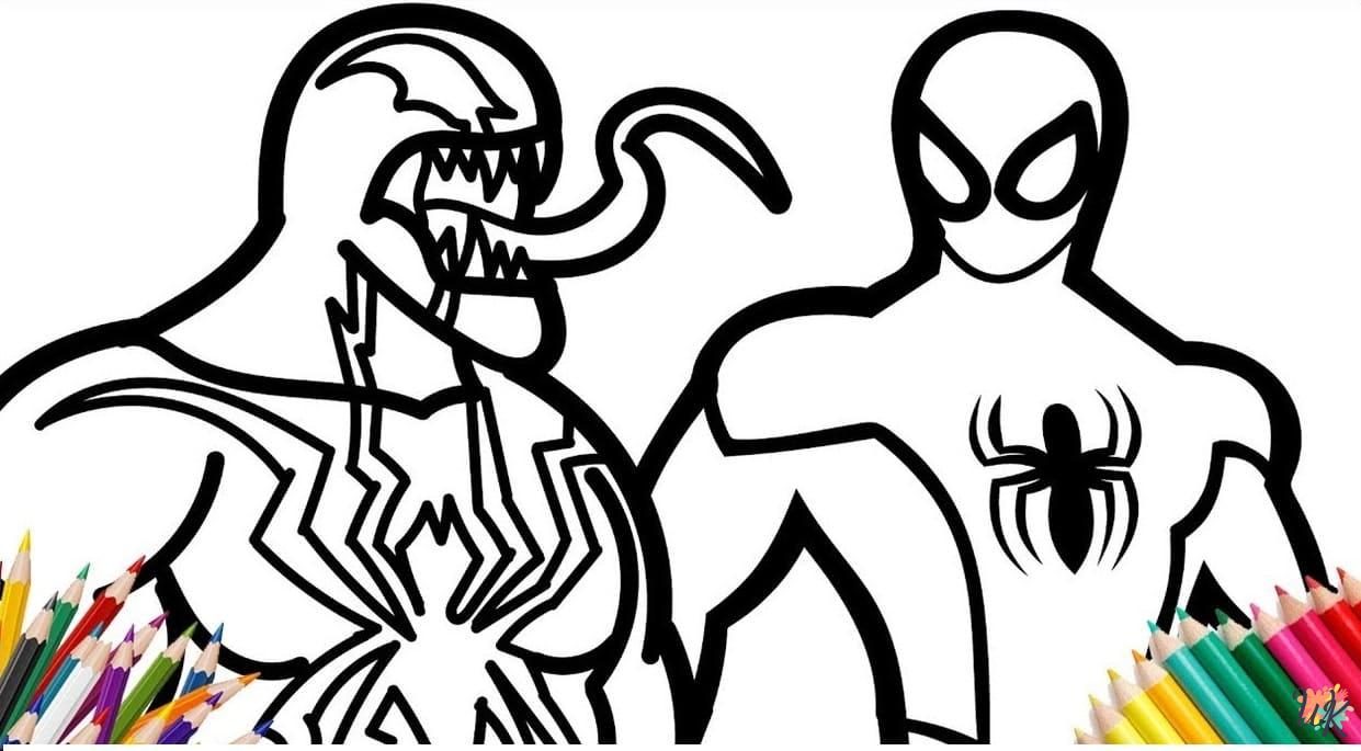 coloriage Venom  à imprimer gratuit