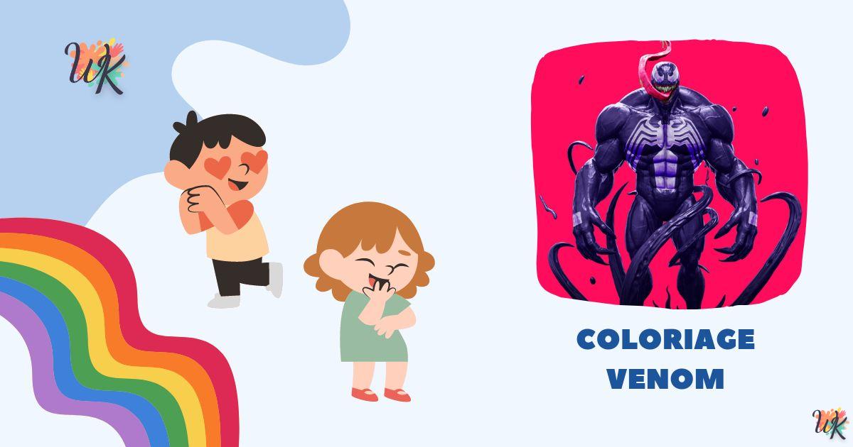 Coloração Venom - Bandidos Marvel grátis para imprimir