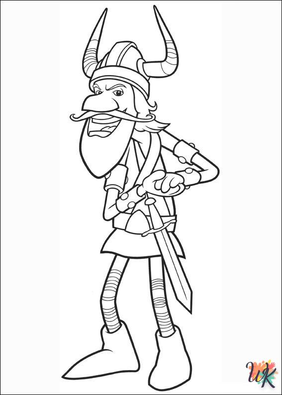 coloriage Vicky the Viking  pour enfant de 5 ans