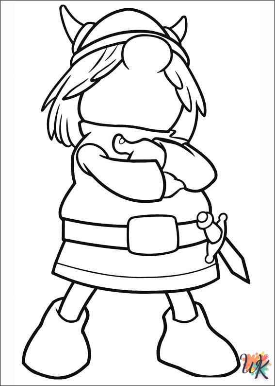 coloriage Vicky the Viking  à imprimer pour enfant de 9 ans