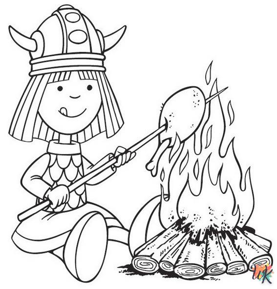 coloriage Vicky the Viking  à imprimer pour enfant de 7 ans