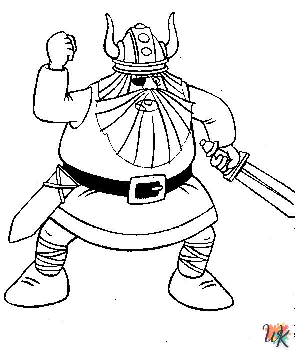 coloriage Vicky the Viking  a colorier en ligne gratuitement