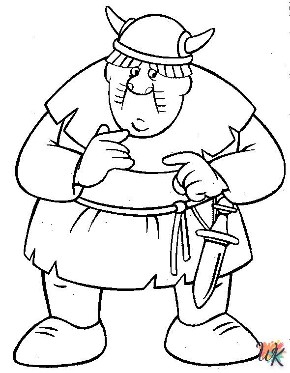 coloriage Vicky the Viking  gratuit à imprimer