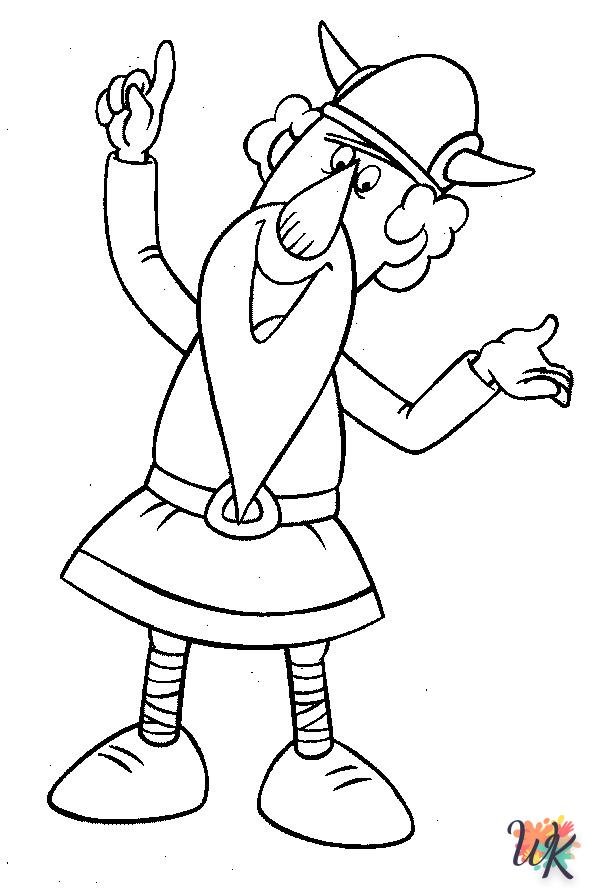 coloriage Vicky the Viking  enfant 4 ans a imprimer