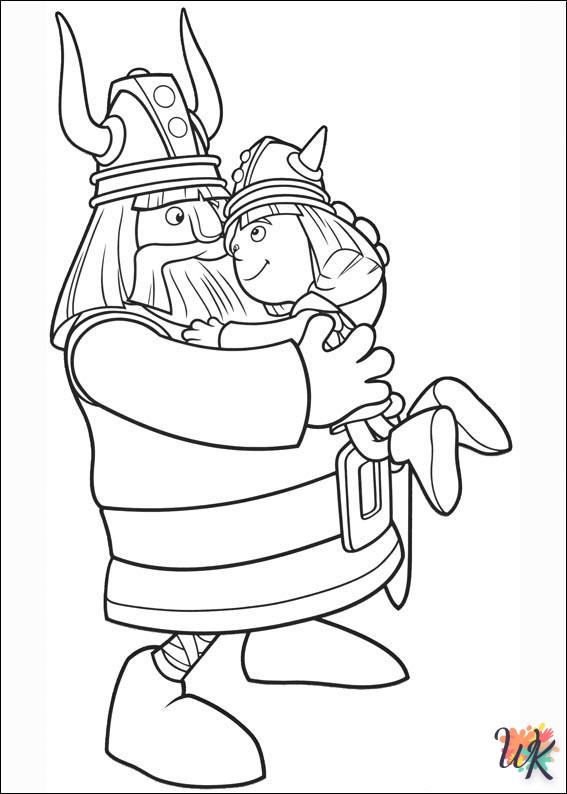 coloriage Vicky the Viking  et dessin a imprimer 1