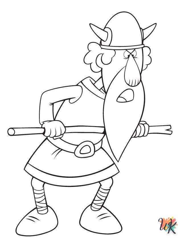 coloriage Vicky the Viking  automne en ligne gratuit à imprimer