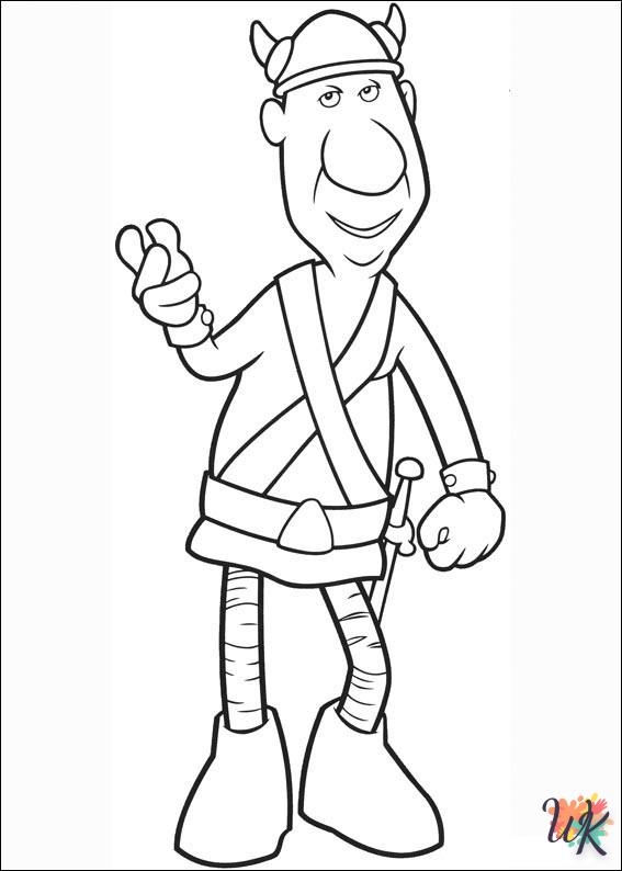 coloriage Vicky the Viking  licorne en ligne gratuit à imprimer