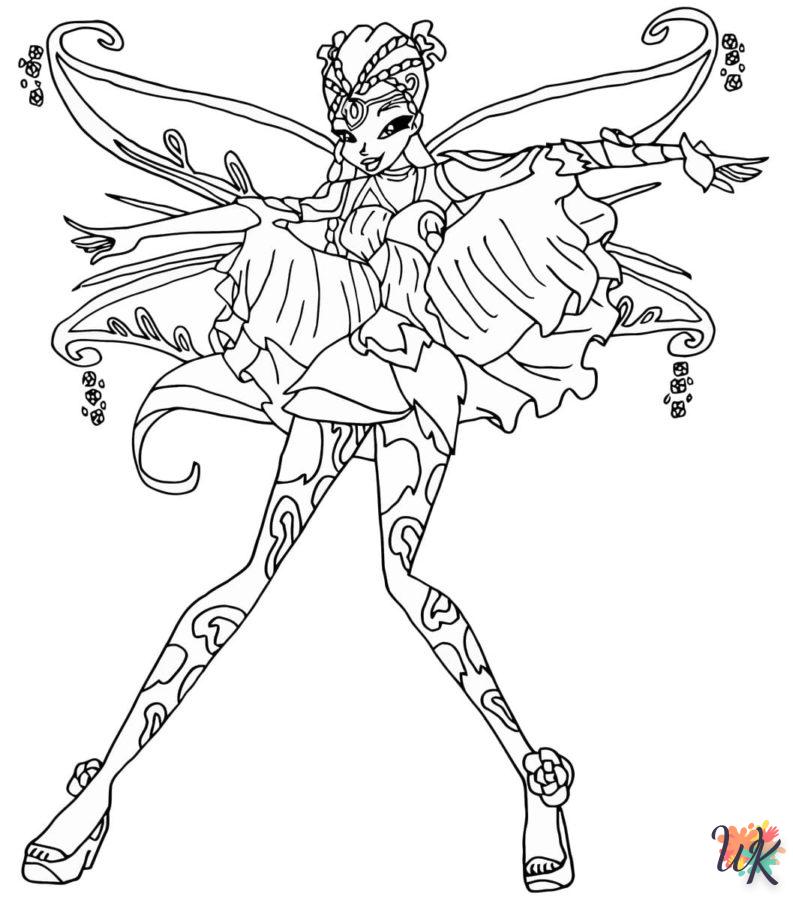 coloriage Winx Club  pour enfants à imprimer