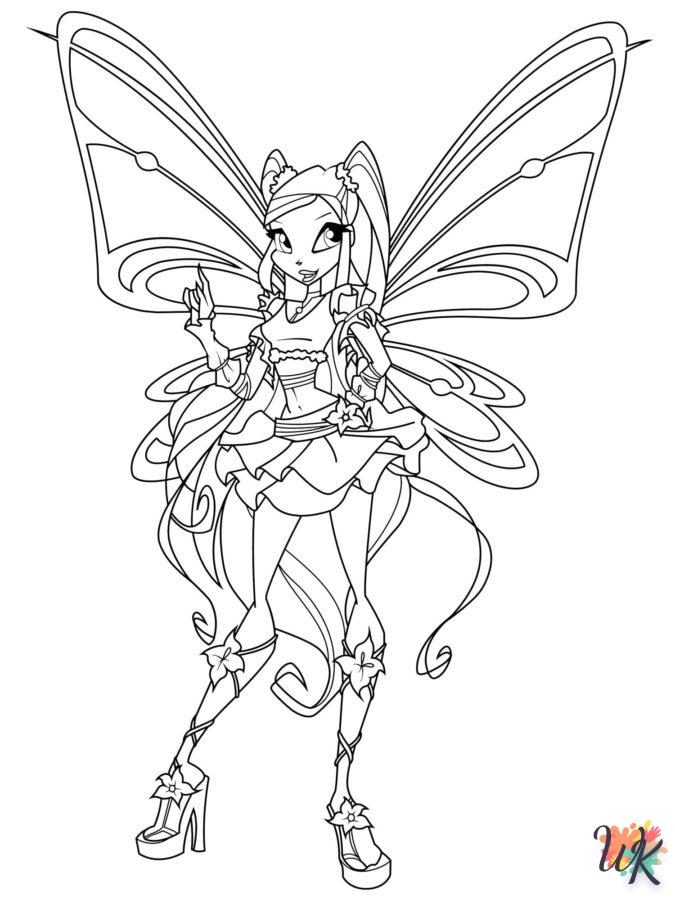 coloriage Winx Club  a dessiner en ligne 1