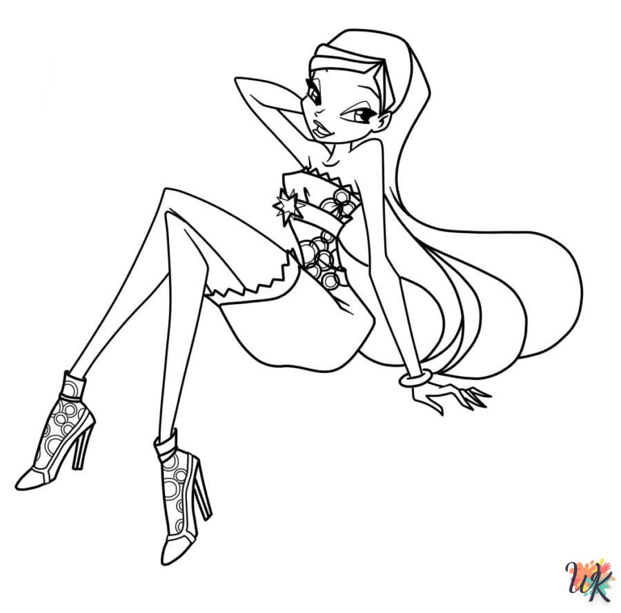 coloriage Winx Club  enfant 7 ans a imprimer 1