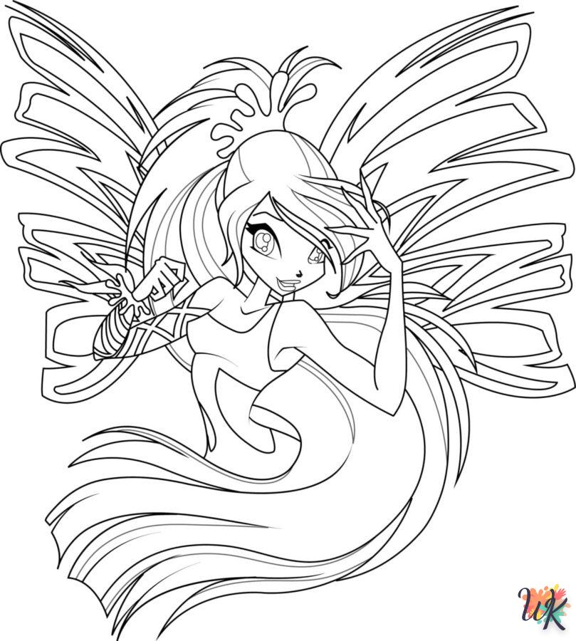 coloriage Winx Club  pour enfants a imprimer gratuit