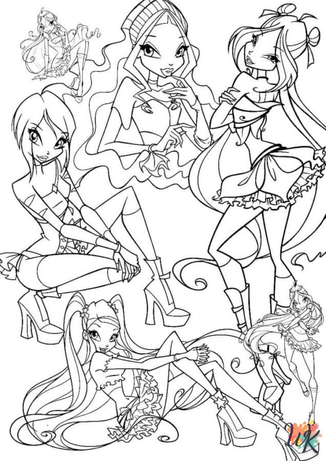 a imprimer coloriage Winx Club  gratuit