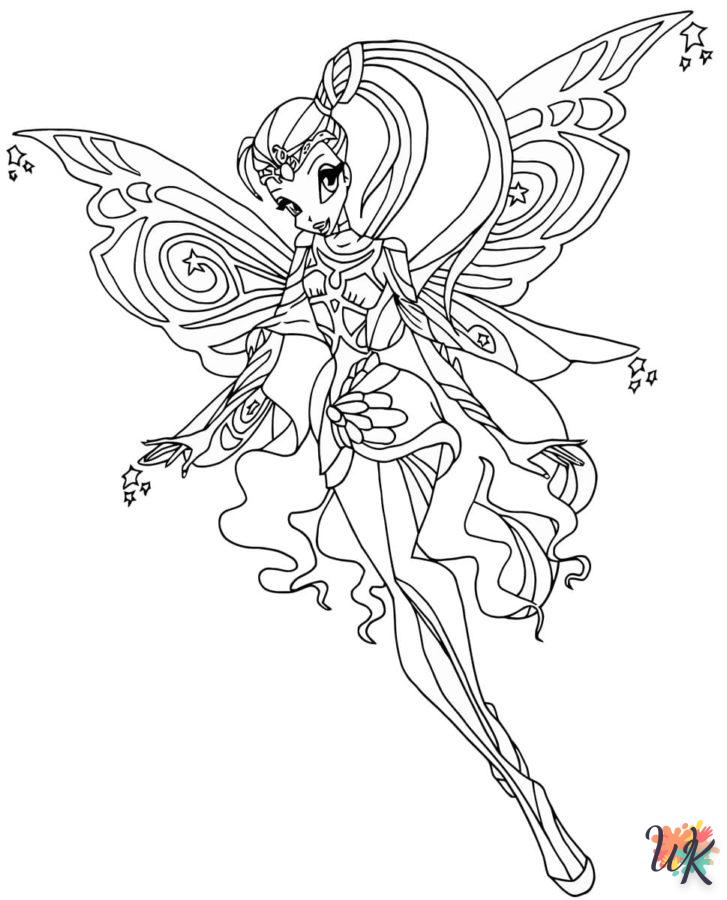 coloriage Winx Club  à imprimer pour enfant de 8 ans