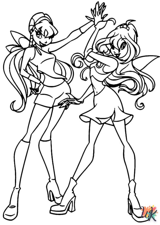 coloriage Winx Club  en ligne adulte gratuit 2