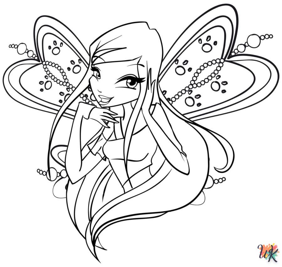 coloriage Winx Club  pour enfants