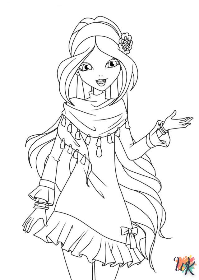 coloriage Winx Club  enfant 2 ans a imprimer