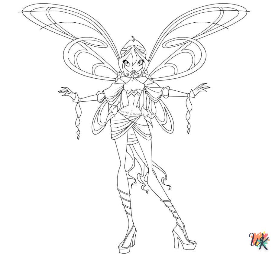 coloriage Winx Club  en ligne adulte gratuit 1