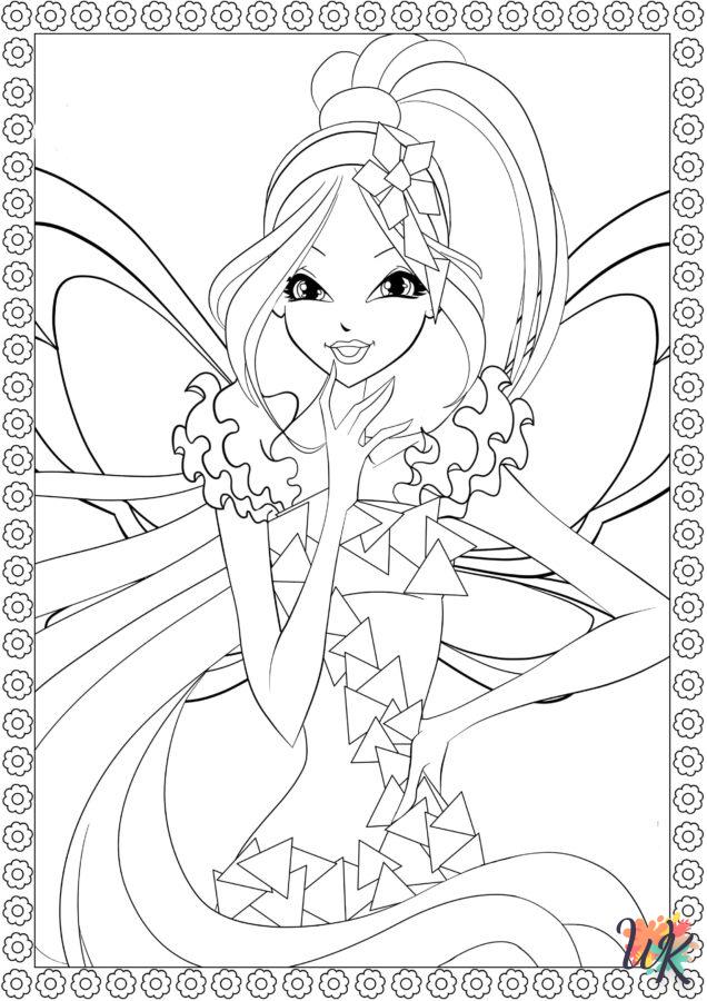 coloriage Winx Club  et apprentissage