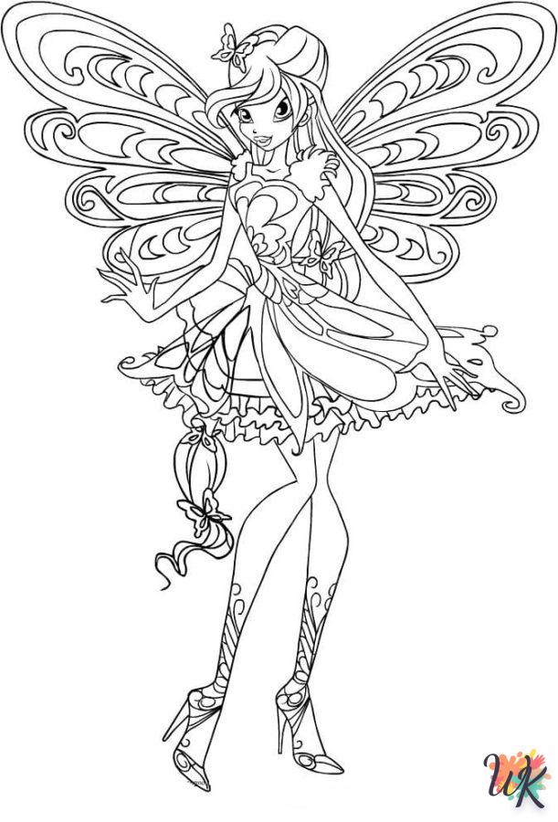 coloriage Winx Club  a imprimer enfant 5 ans