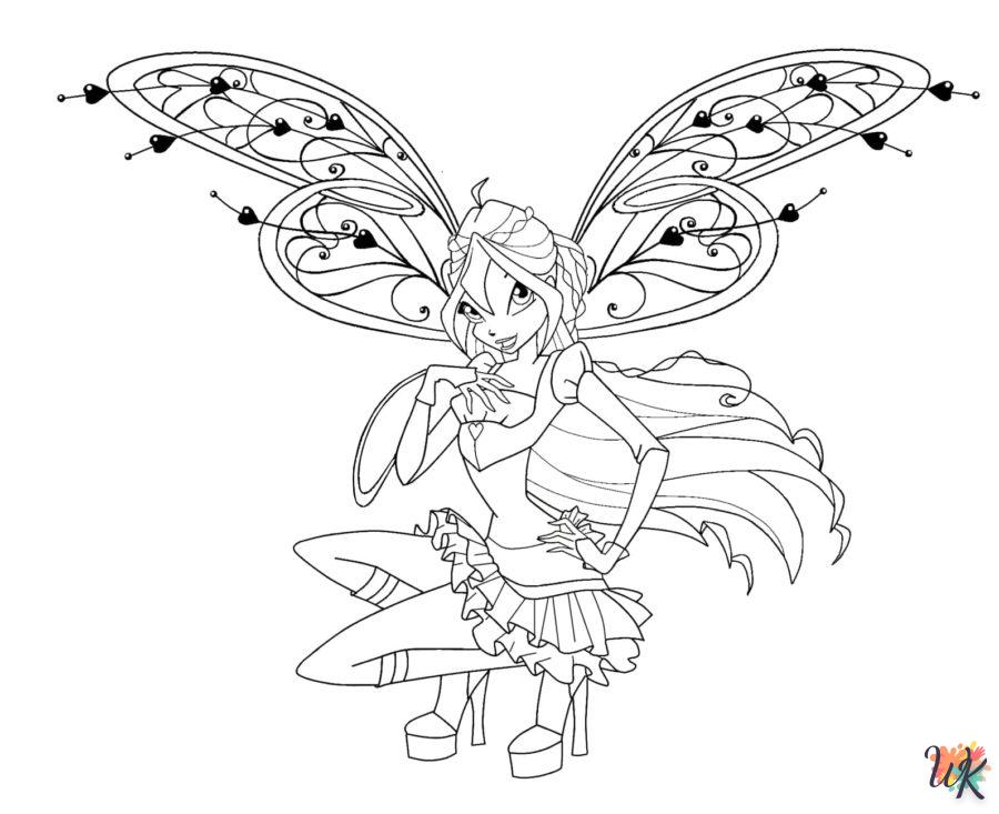 coloriage Winx Club  pour bebe a imprimer