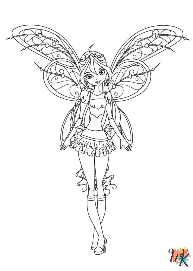 image pour coloriage Winx Club  enfant