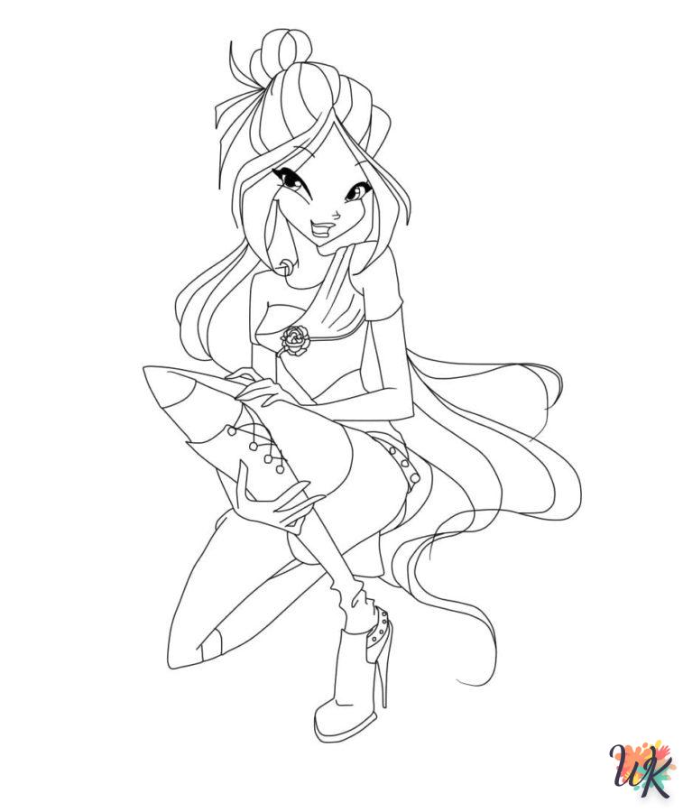 coloriage Winx Club  en ligne gratuit pour 12 ans