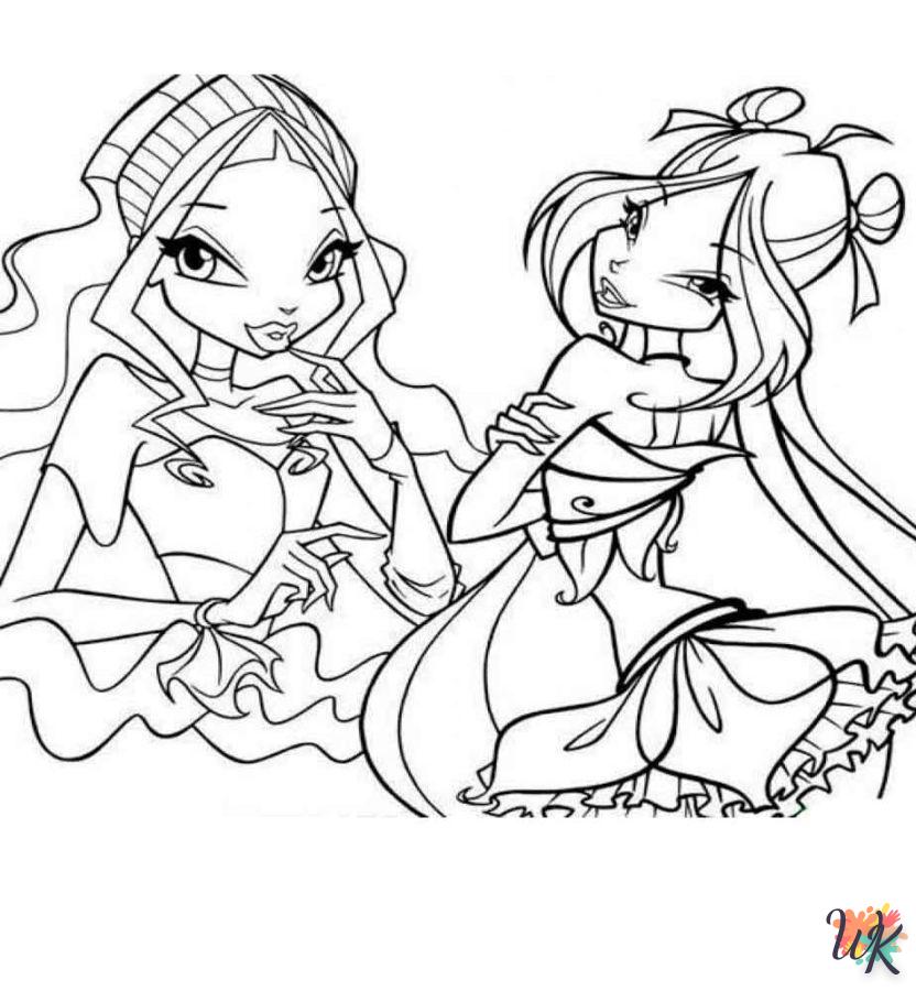 coloriage Winx Club  à imprimer pour enfants