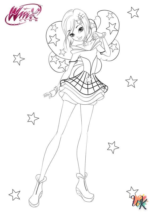 coloriage Winx Club  a imprimer enfant 10 ans