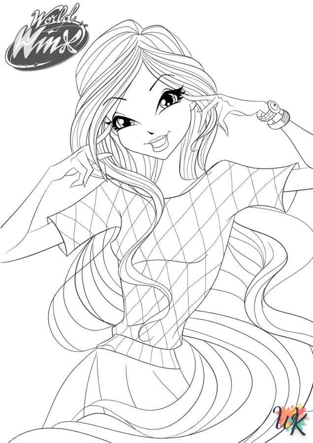 coloriage Winx Club  en ligne adulte gratuit