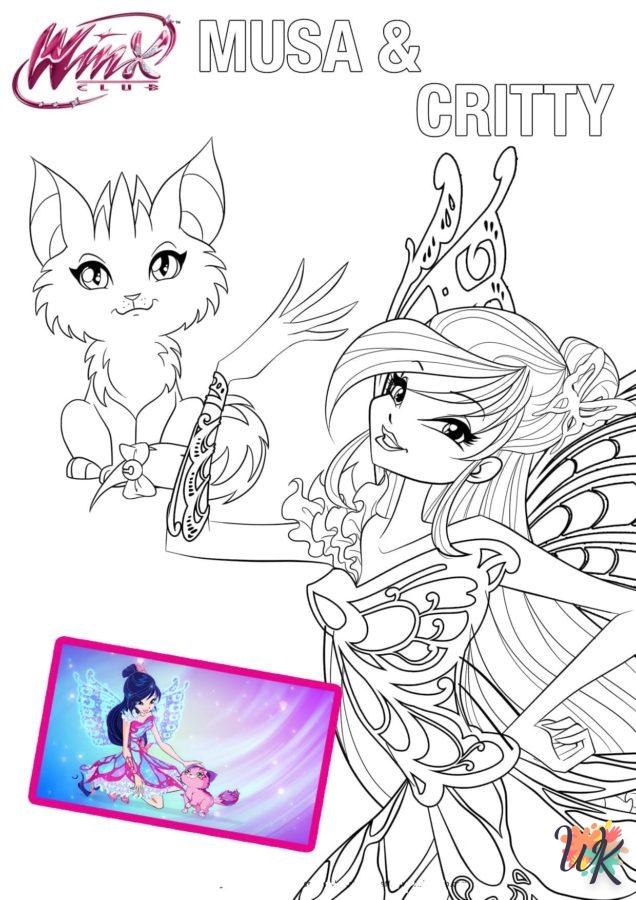 coloriage Winx Club  bebe animaux a imprimer gratuit