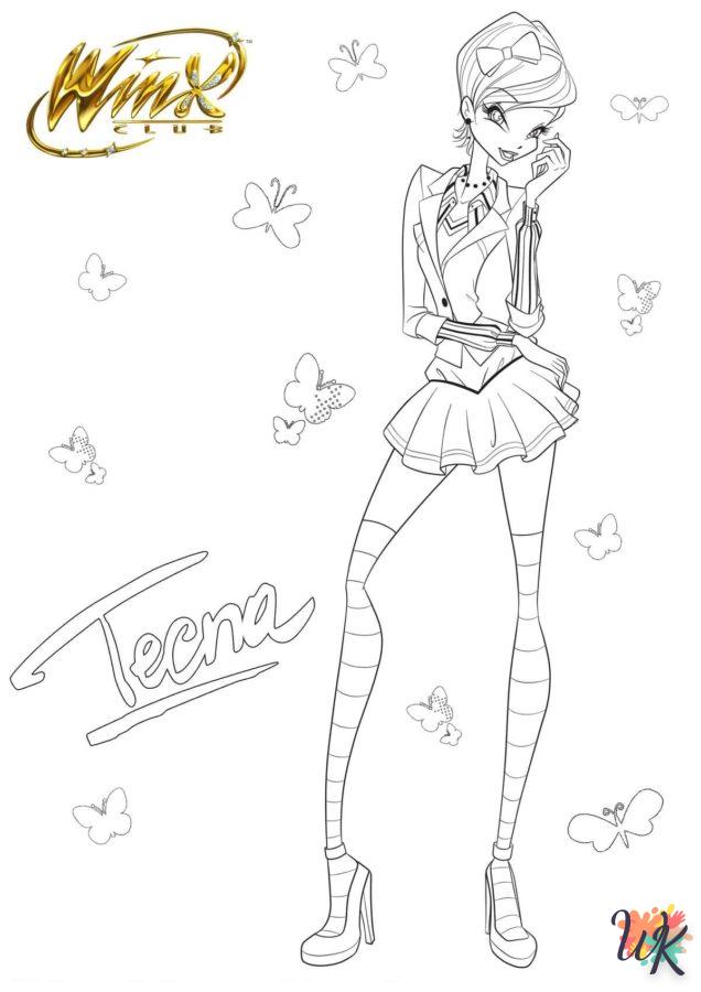 coloriage Winx Club  à imprimer pour enfant de 9 ans