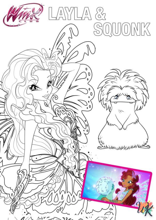 coloriage Winx Club  a dessiner en ligne