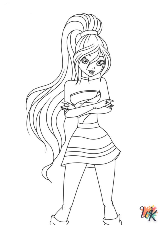 coloriage Winx Club  à imprimer pour enfant de 12 ans