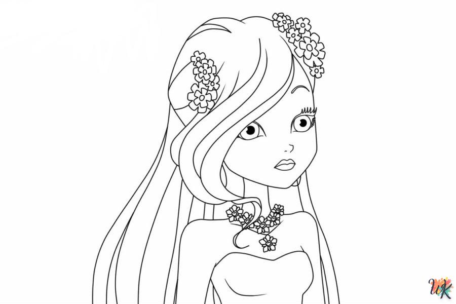 coloriage Winx Club  pour enfant de 8 ans