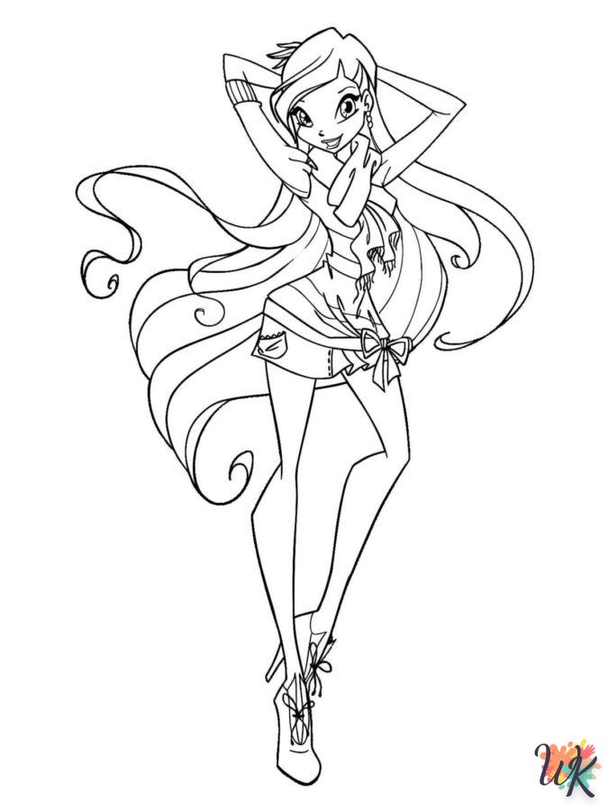 coloriage Winx Club  a imprimer