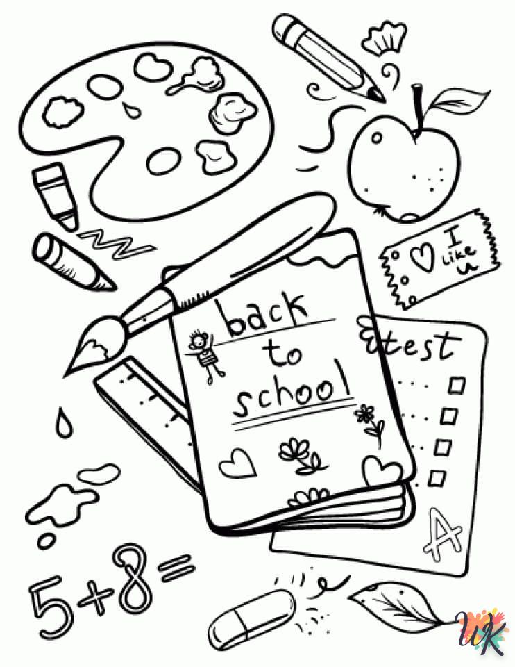 coloriage Rentrée Des Classes  a colorier en ligne