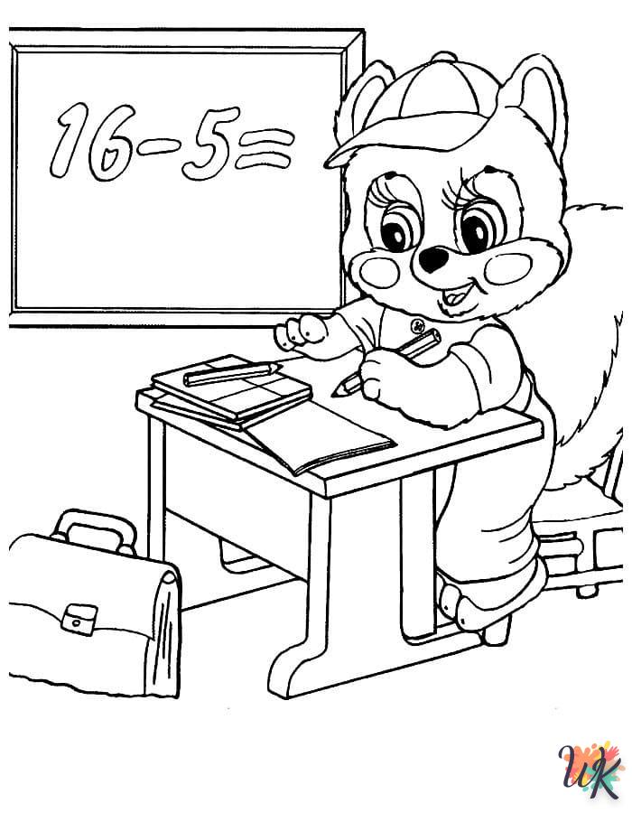 coloriage Rentrée Des Classes  a imprimer enfant 5 ans