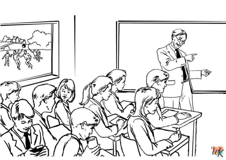 coloriage Rentrée Des Classes  a imprimer gratuit