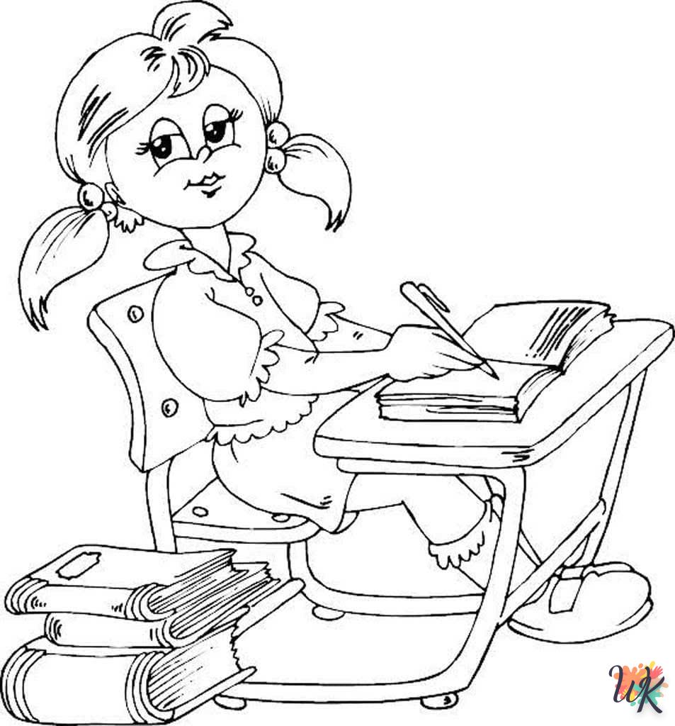 coloriage Rentrée Des Classes  à imprimer gratuit