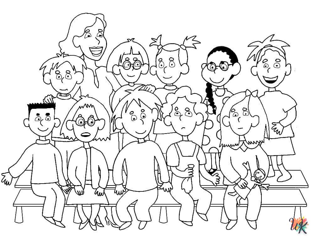 coloriage Rentrée Des Classes  et dessins